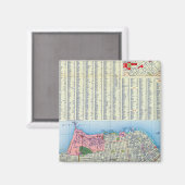 San Francisco Street Karte Magnet (Vorderseite/Rückseite)