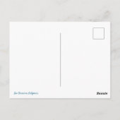 San Francisco Street Sepia Postkarte (Rückseite)