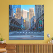 San Francisco Street View im Abend Leinwanddruck (Insitu (Wohnzimmer))