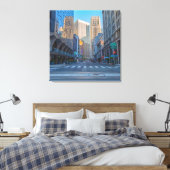 San Francisco Street View im Abend Leinwanddruck (Insitu (Schlafzimmer))