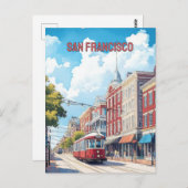 San Francisco Streetcar Postkarte (Vorne/Hinten)
