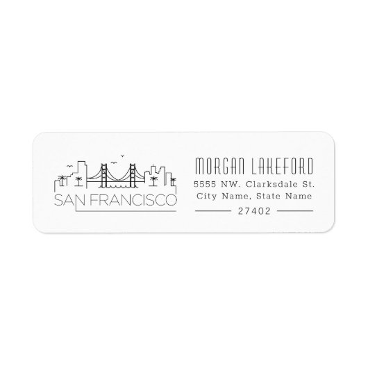 San Francisco Stylized Skyline | (Vorne)