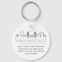 San Francisco Stylized Skyline | Custom Slogan