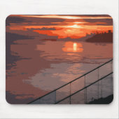 San Francisco Sunrise Retro Mousepad (Vorne)