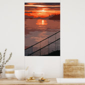 San Francisco Sunrise Retro Poster (Küche)