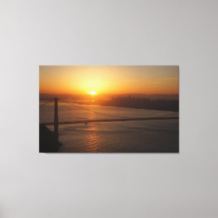 San Francisco Sunrise Wrapped Canvas Print Leinwanddruck