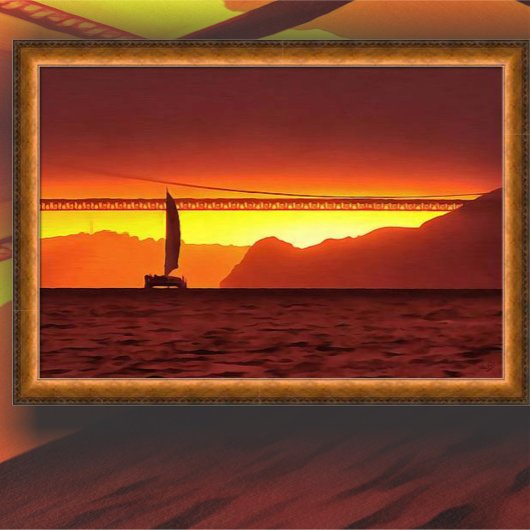 San Francisco Sunset 1124 Art Print Poster