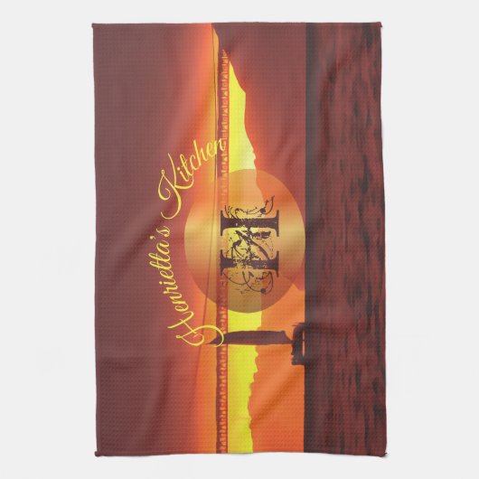 San Francisco Sunset 1124 Geschirrtuch (Vertikal)