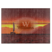 San Francisco Sunset 1124 Schneidebrett (Vorderseite)