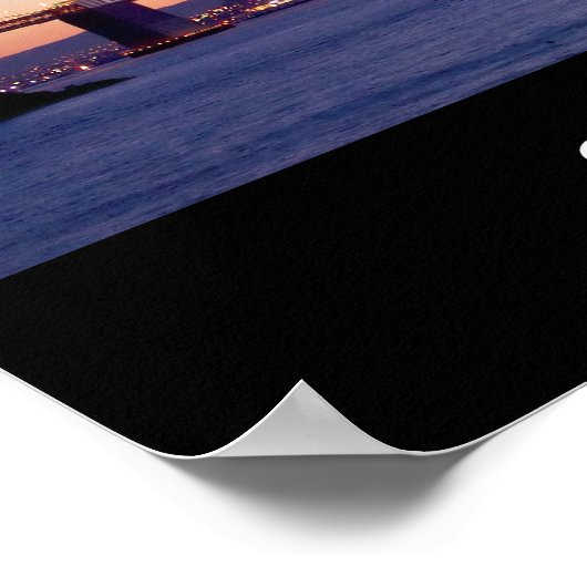 San Francisco Sunset Poster (Ecke)