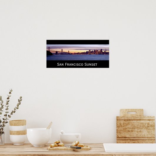 San Francisco Sunset Poster (Küche)
