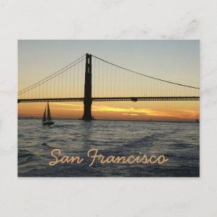 San Francisco Sunset Postkarte