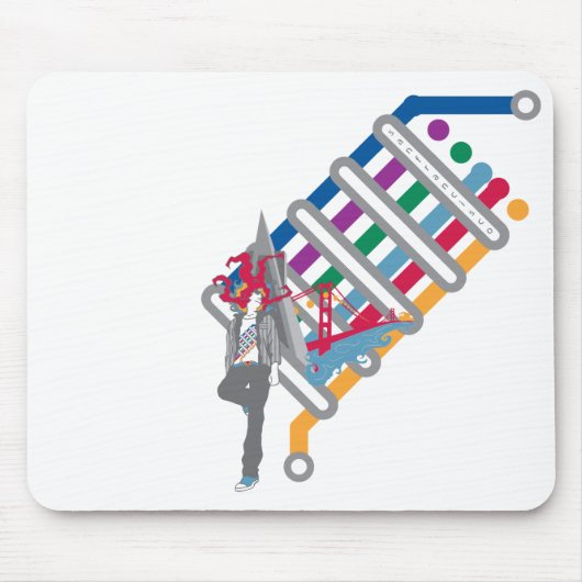 San-Francisco-Szene Mousepad (Vorne)