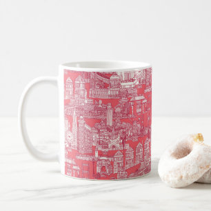 San Francisco Toile Viva Magenta Rosenpink Kaffeetasse