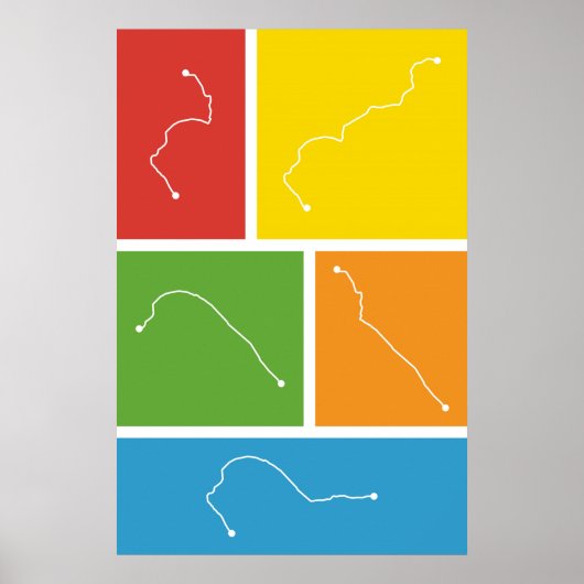 San Francisco - Transit Farbpaletten Poster (Vorne)