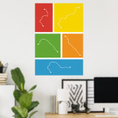 San Francisco - Transit Palettes Poster (Heimbüro)