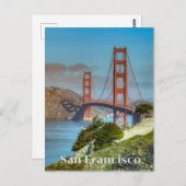 San Francisco Travel Postcard Postkarte (Vorne/Hinten)