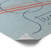 San Francisco Travel STREAMLINER Zug Poster (Ecke)