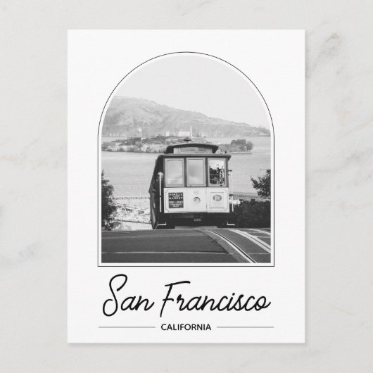 San Francisco Trolley Postcard Postkarte (Vorderseite)