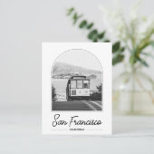 San Francisco Trolley Postcard Postkarte (Stehend Vorderseite)