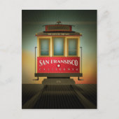 San Francisco Trolley Postcard Postkarte (Vorderseite)
