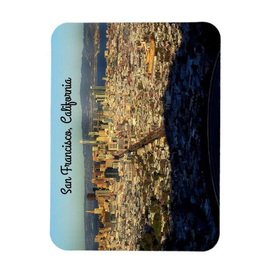 San Francisco Twin Peaks #1 Magnet (Vertikal)