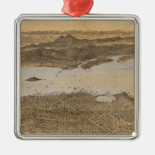 San Francisco, umgebendes Land Silbernes Ornament