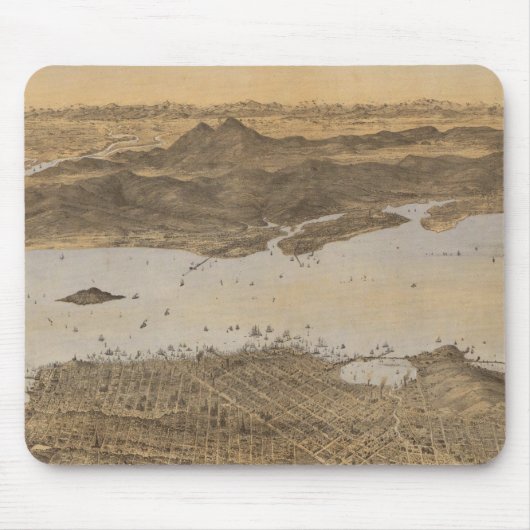 San Francisco, umliegendes Land Mousepad (Vorne)