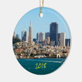 San Francisco und Alcatraz Keramik Ornament (Links)