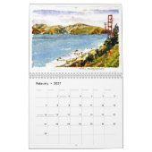 San Francisco und das Golden Gate Kalender (Feb 2027)