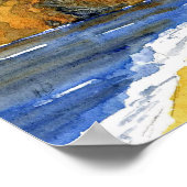 San Francisco und die Golden Gate Bridge Poster (Ecke)