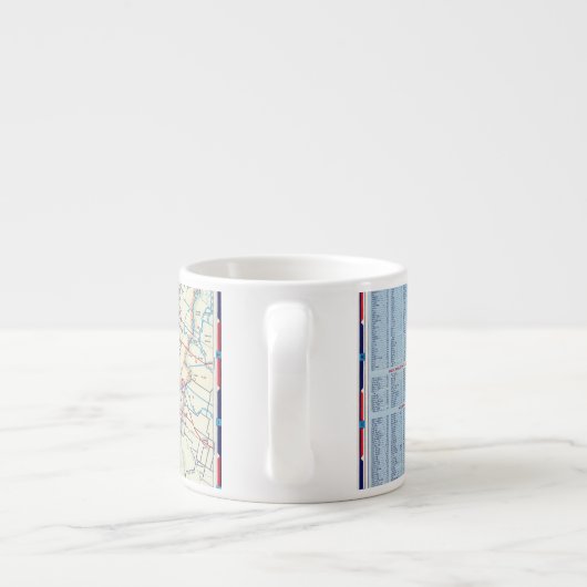 San Francisco und Nähe Espressotasse (Rückseite)