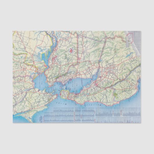 San Francisco und Nähe Seidenpapier (Vorderseite)