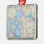 San Francisco und Nähe Silbernes Ornament (Links)