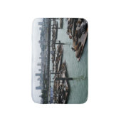 San Francisco und Pier 39 Sea Lions City Skyline Badematte (Vorderseite Vertikal)