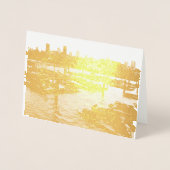 San Francisco und Pier 39 Sea Lions City Skyline Folienkarte (Vorderseite)