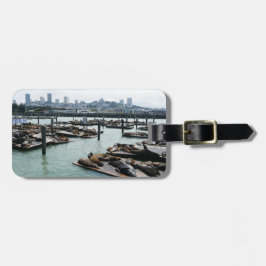 San Francisco und Pier 39 Sea Lions City Skyline Gepäckanhänger