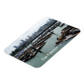 San Francisco und Pier 39 Sea Lions City Skyline Magnet (Linke Seite)