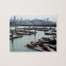 San Francisco und Pier 39 Sea Lions City Skyline Puzzle