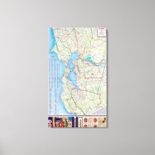 San Francisco und Vicinity 2 Leinwanddruck (Vorderseite)