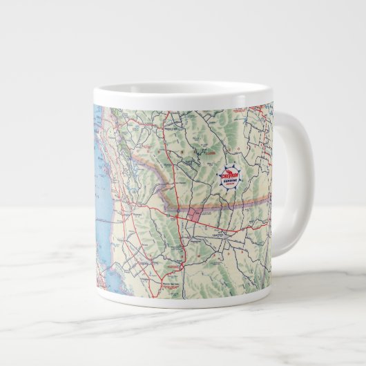 San Francisco und Vicinity Jumbo-Tasse (Vorderseite Rechts)