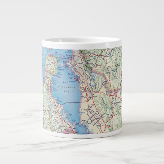 San Francisco und Vicinity Jumbo-Tasse (Vorderseite)