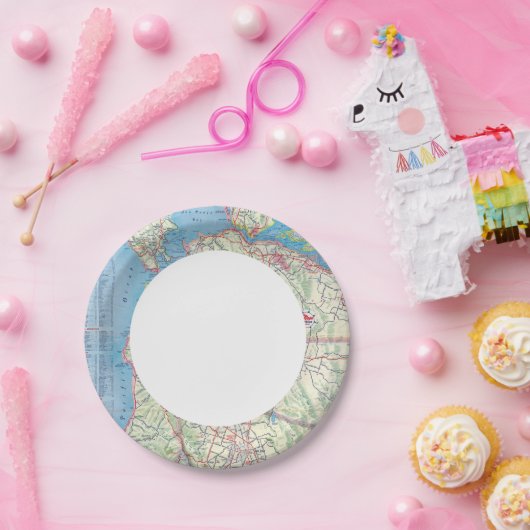 San Francisco und Vicinity Pappteller (Party)