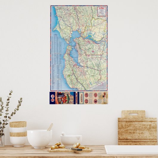 San Francisco und Vicinity Poster (Küche)