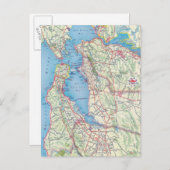 San Francisco und Vicinity Postkarte (Vorne/Hinten)