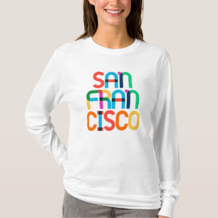 San Francisco United Staaten Pop Art Letters T-Shirt