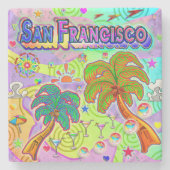 San Francisco Urlaub Ziel Untersetzer (Vorderseite)
