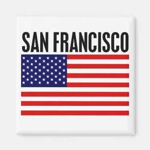 San Francisco, US Flagge Magnet