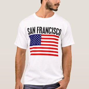 San Francisco, US Flagge T-Shirt