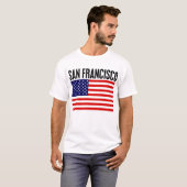San Francisco, US Flagge T-Shirt (Vorne ganz)